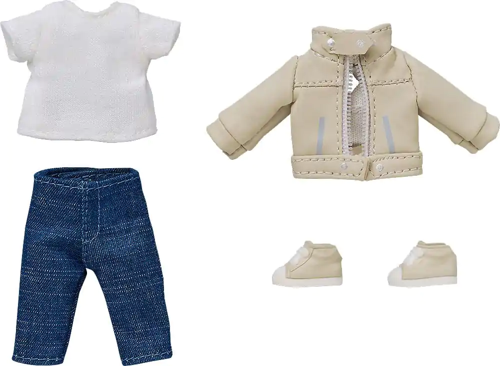 Nendoroid Doll Figures Outfit Set: Jacheta din piele (Ivory) poza produsului