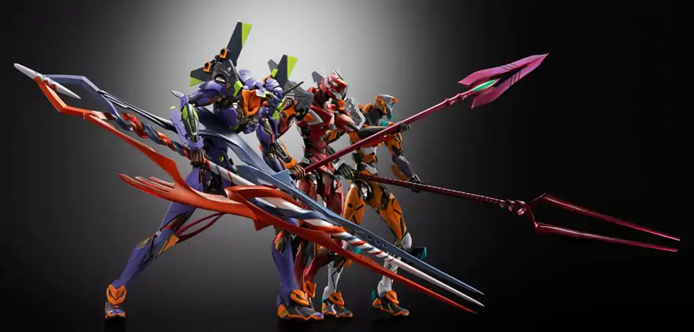 Neon Genesis Evangelion Metal Build Figurina de actiune Eva Production Model-02 30th with the Spear of Cassius 22 cm poza produsului