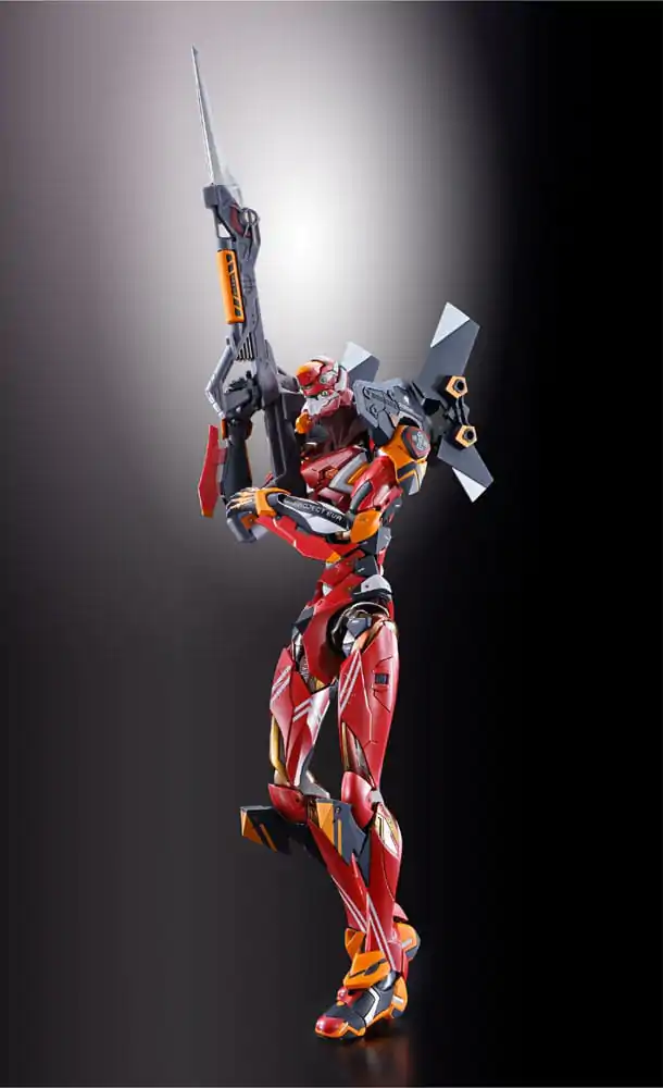 Neon Genesis Evangelion Metal Build Figurina de actiune Eva Production Model-02 30th with the Spear of Cassius 22 cm poza produsului