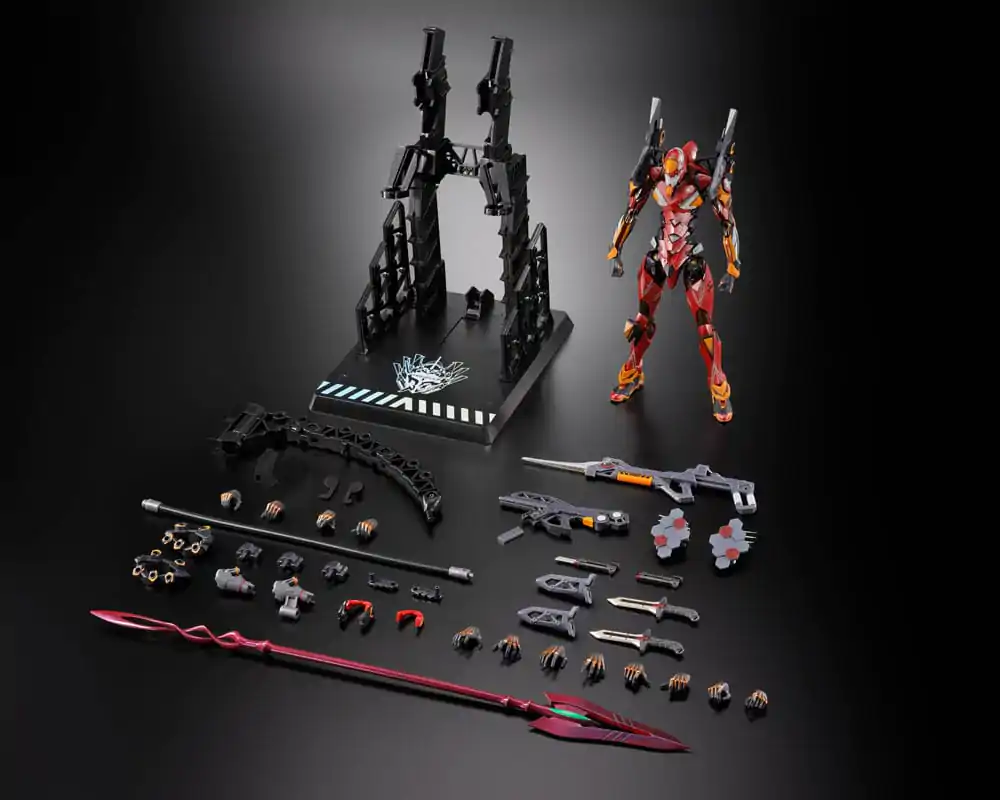 Neon Genesis Evangelion Metal Build Figurina de actiune Eva Production Model-02 30th with the Spear of Cassius 22 cm poza produsului