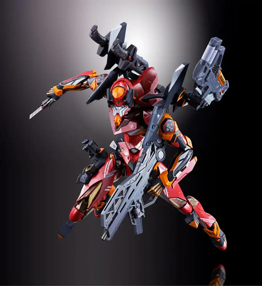 Neon Genesis Evangelion Metal Build Figurina de actiune Eva Production Model-02 30th with the Spear of Cassius 22 cm poza produsului