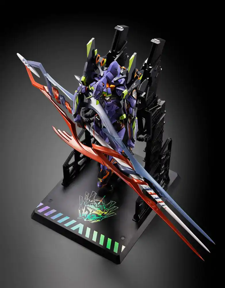 Neon Genesis Evangelion Metal Build Figurina de actiune Eva Test Type-01 30th with the Spear of Gaius 22 cm poza produsului