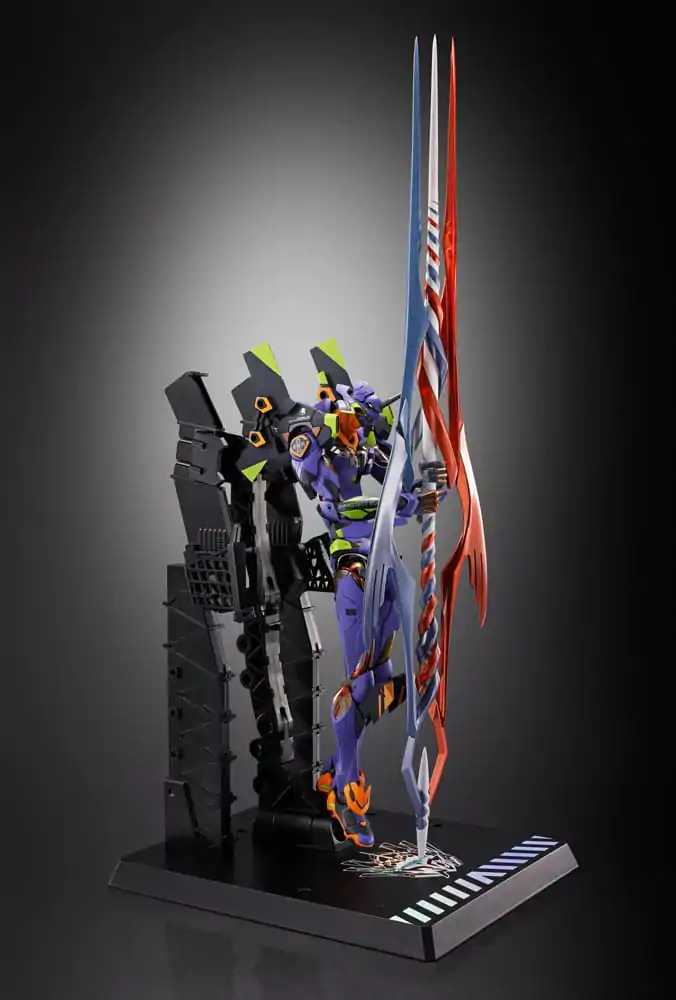 Neon Genesis Evangelion Metal Build Figurina de actiune Eva Test Type-01 30th with the Spear of Gaius 22 cm poza produsului