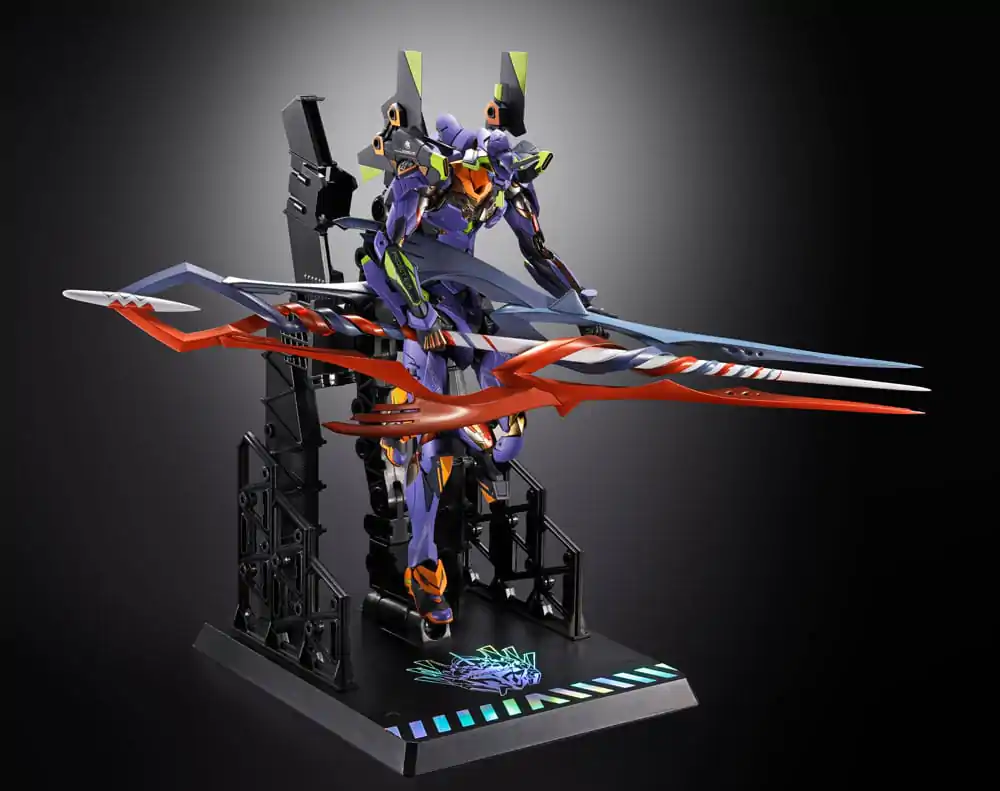 Neon Genesis Evangelion Metal Build Figurina de actiune Eva Test Type-01 30th with the Spear of Gaius 22 cm poza produsului