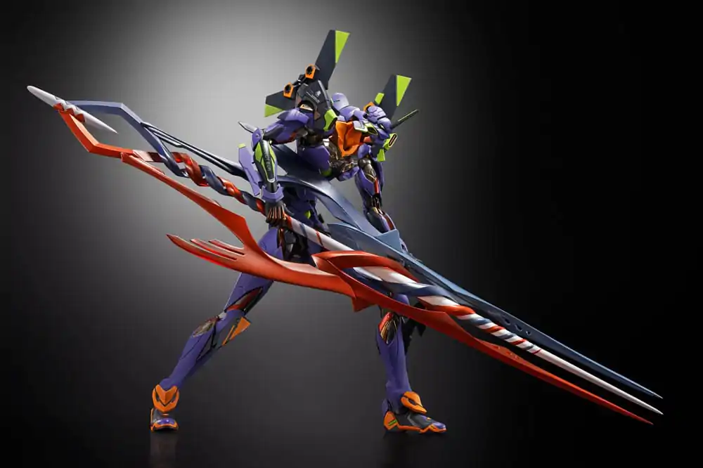 Neon Genesis Evangelion Metal Build Figurina de actiune Eva Test Type-01 30th with the Spear of Gaius 22 cm poza produsului
