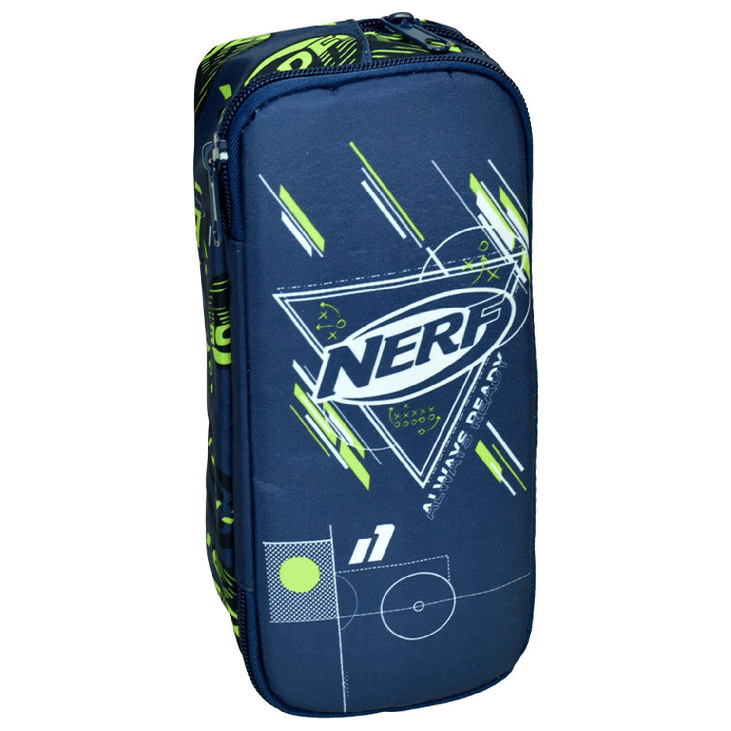 Nerf Ready 2 Compartiment Etui creion 26 cm poza produsului