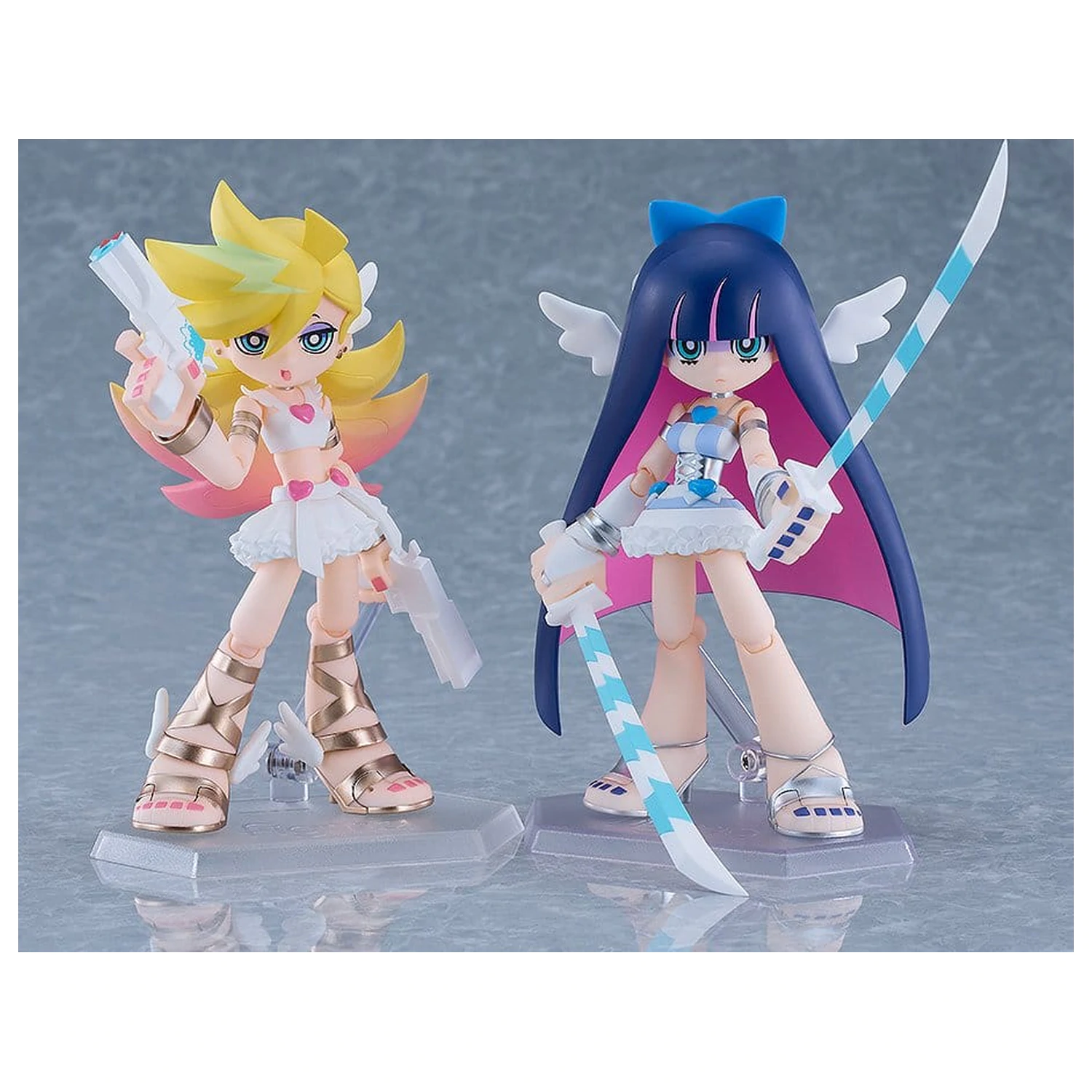Set nou de 2 figurine de acțiune New Panty & Stocking with Garterbelt Figma Panty & Stocking: Angel ver. 12 cm poza produsului