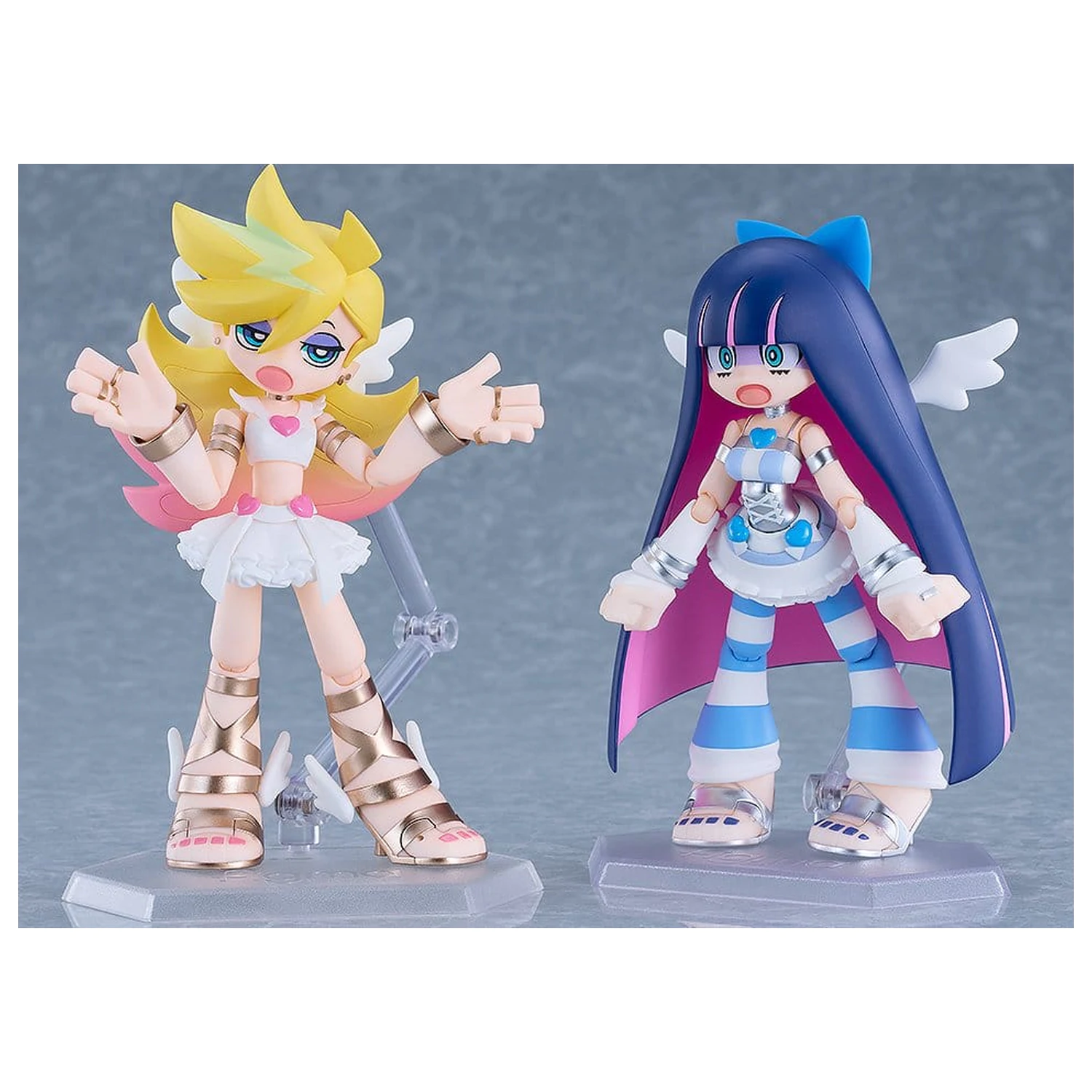 Set nou de 2 figurine de acțiune New Panty & Stocking with Garterbelt Figma Panty & Stocking: Angel ver. 12 cm poza produsului