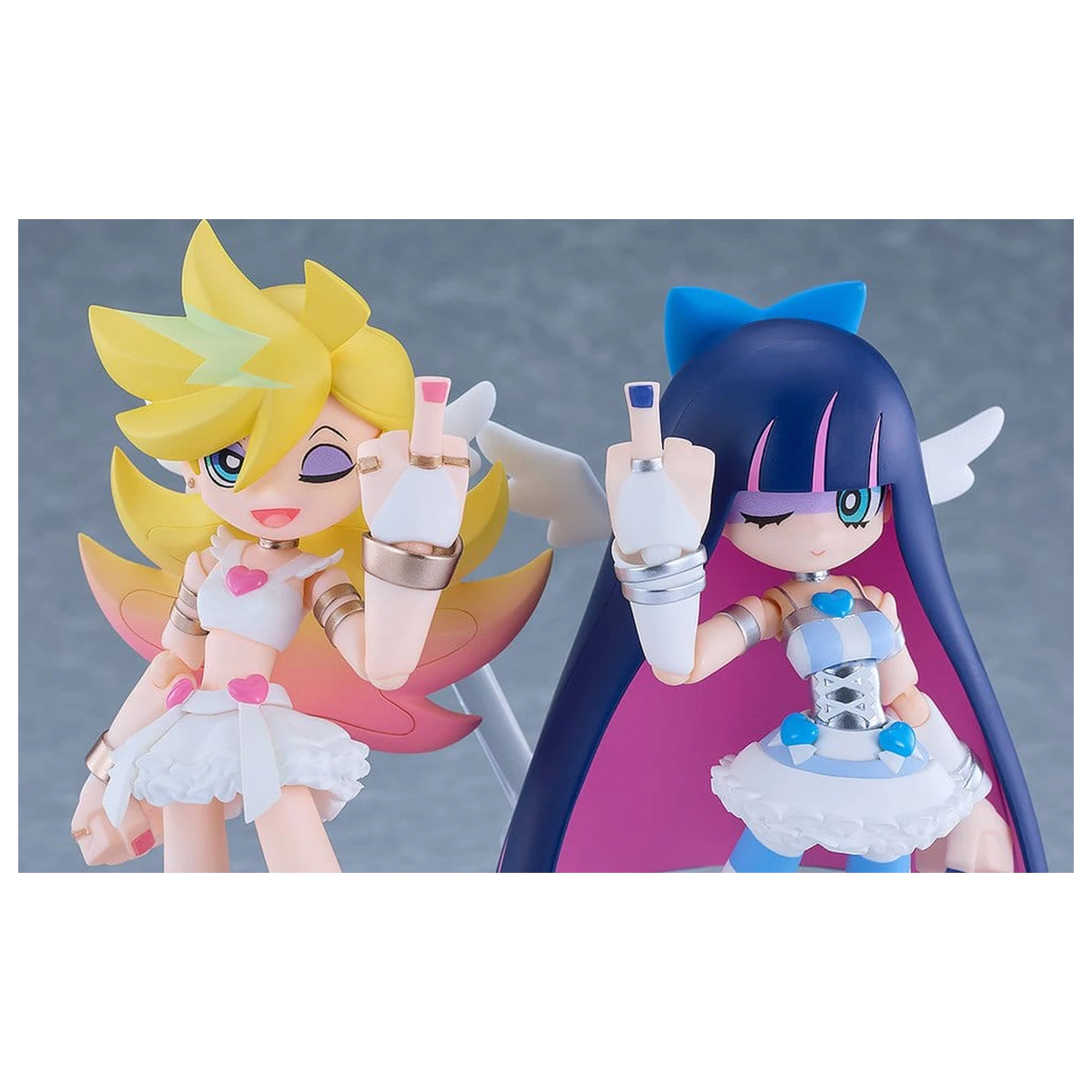 Set nou de 2 figurine de acțiune New Panty & Stocking with Garterbelt Figma Panty & Stocking: Angel ver. 12 cm poza produsului