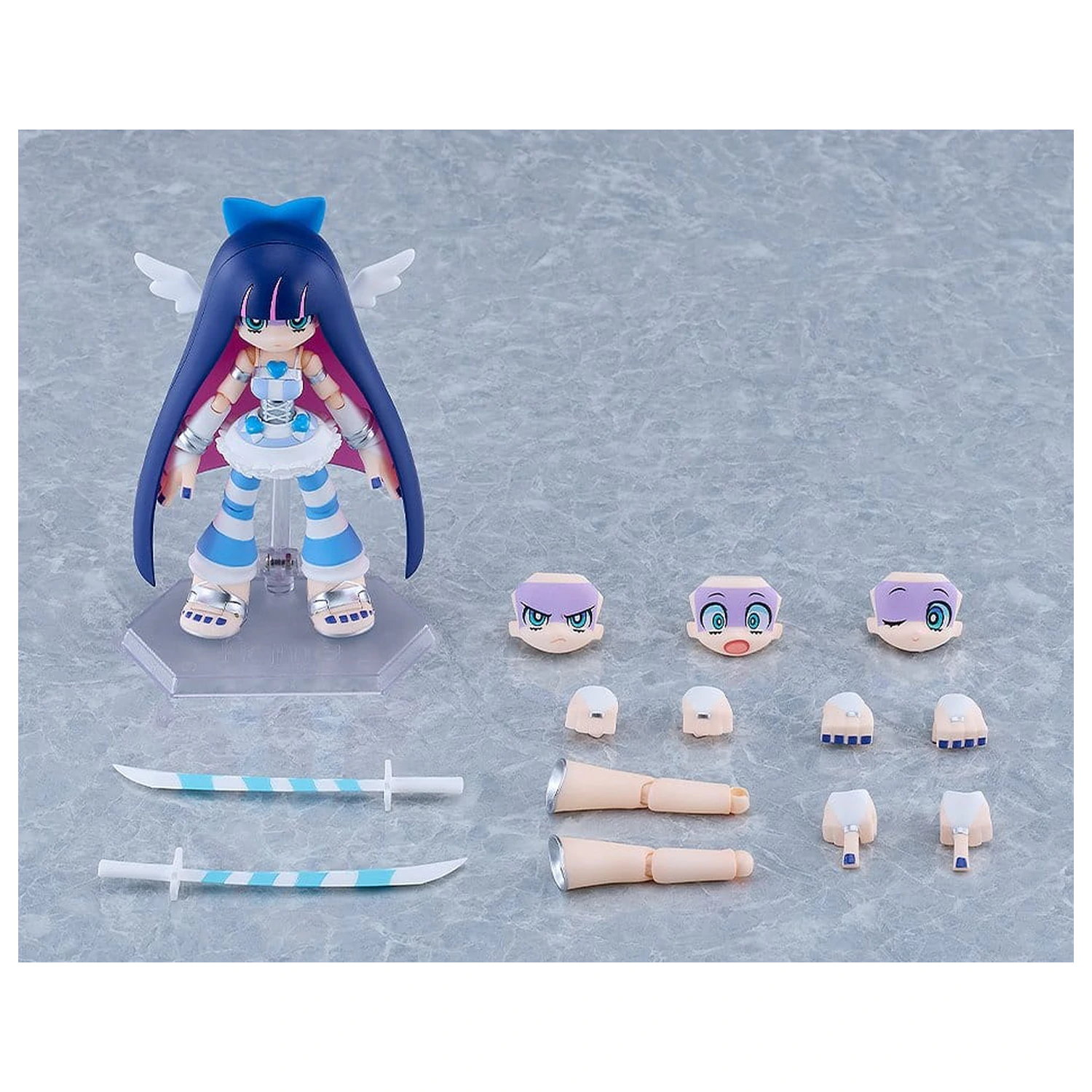 Set nou de 2 figurine de acțiune New Panty & Stocking with Garterbelt Figma Panty & Stocking: Angel ver. 12 cm poza produsului