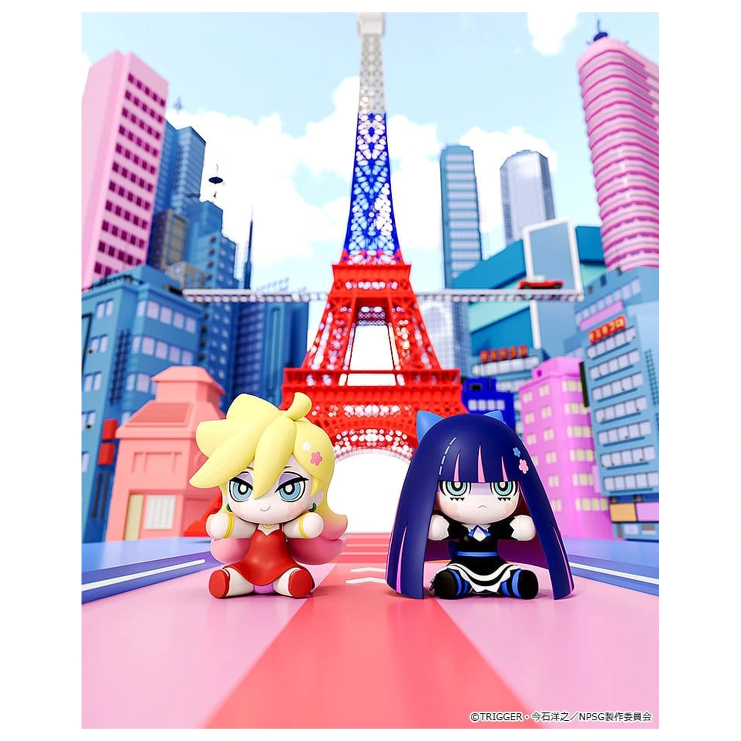New Panty & Stocking with Garterbelt Huggy Good Smile Chibi Figurina Panty 6 cm poza produsului