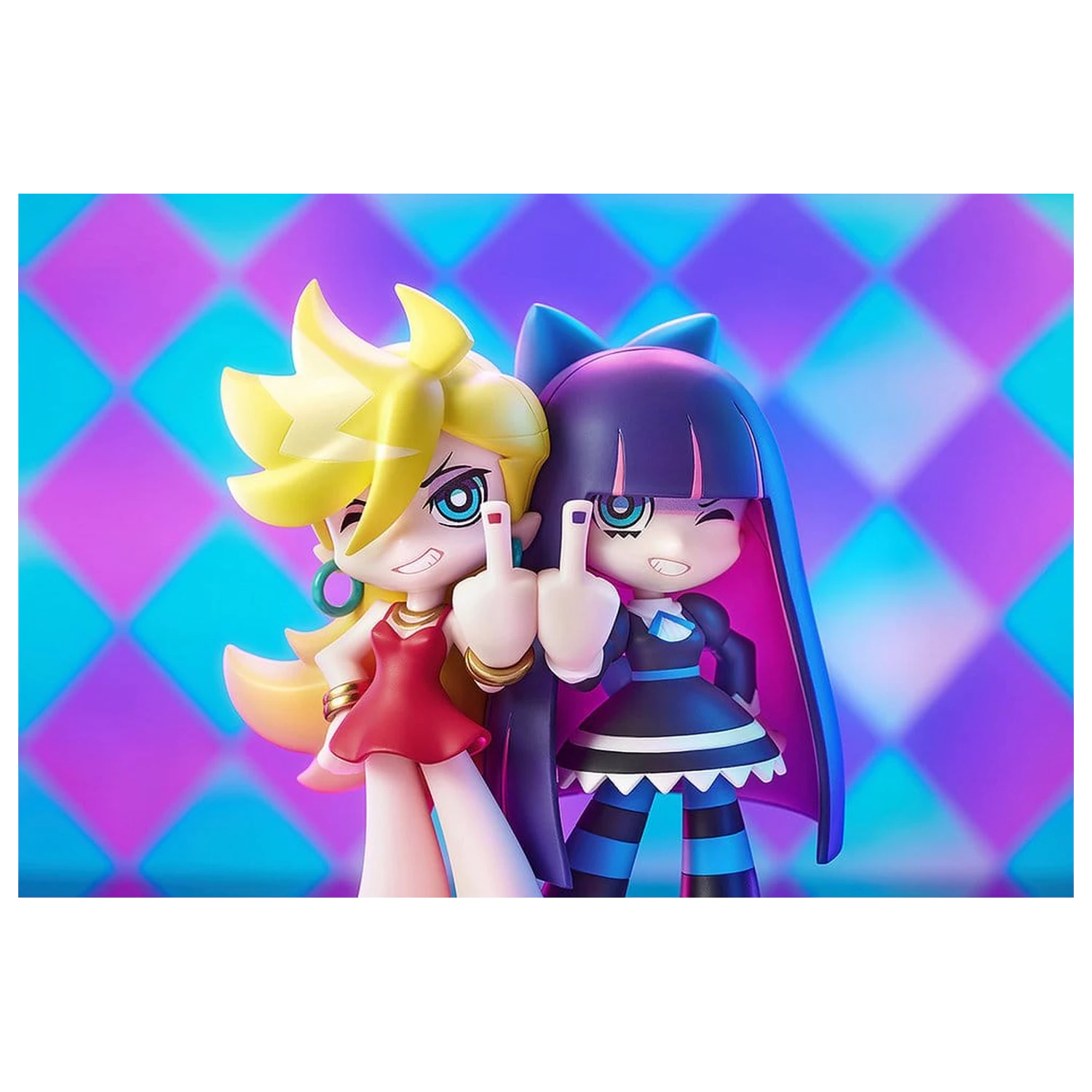 New Panty & Stocking cu Garterbelt Mini Memorie Mini Figura Panty & Stocking 10 cm poza produsului
