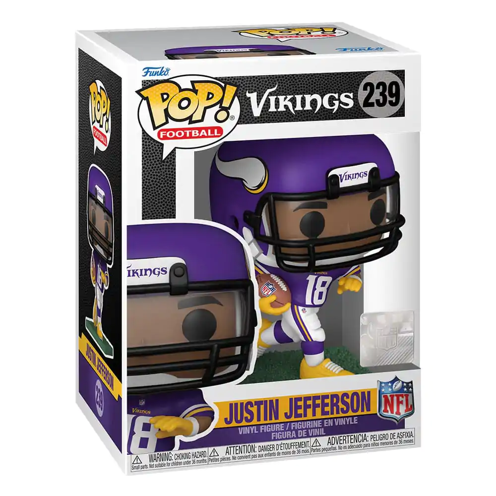 NFL POP! Figurina de vinil Fotbal Vikings - Justin Jefferson 9 cm poza produsului