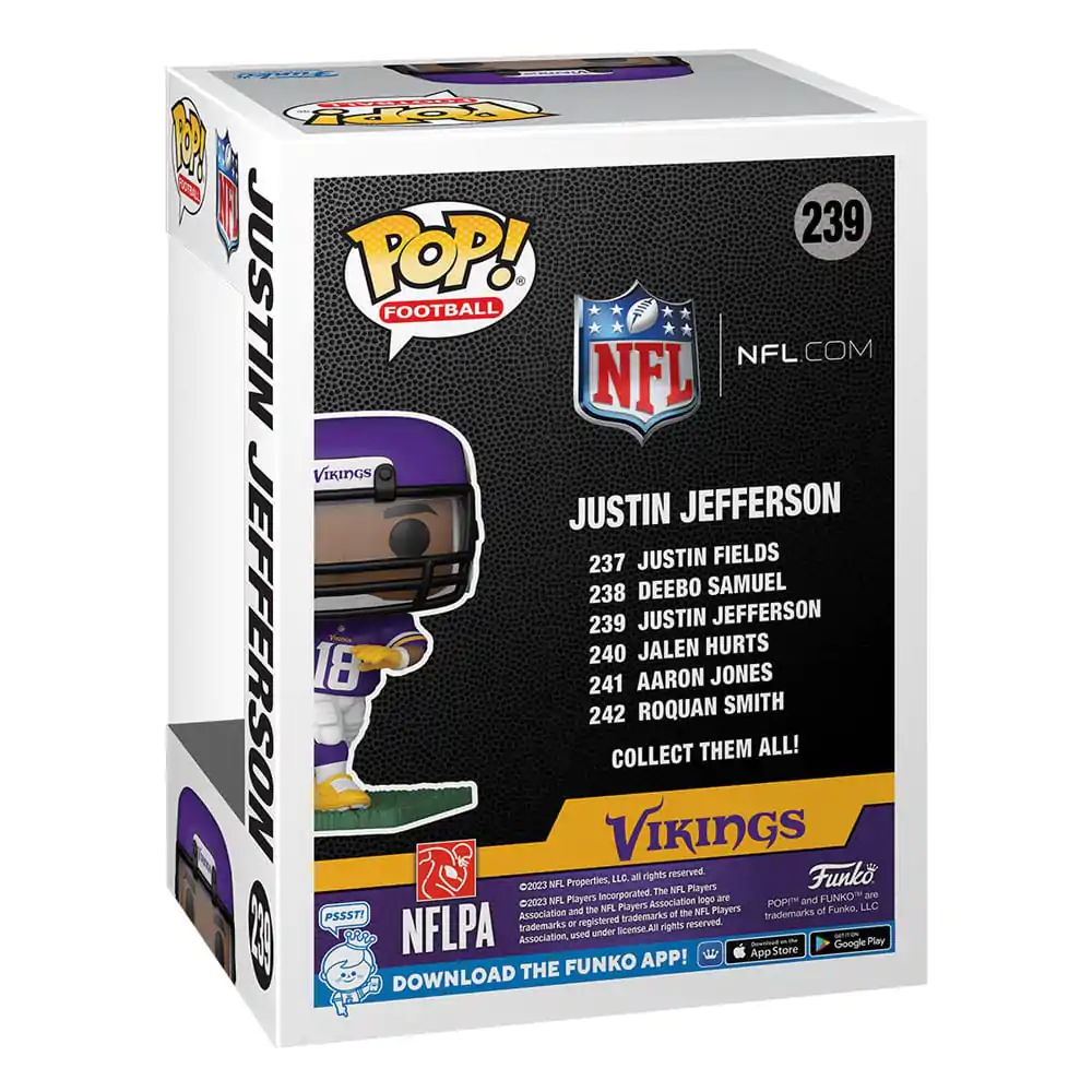 NFL POP! Figurina de vinil Fotbal Vikings - Justin Jefferson 9 cm poza produsului