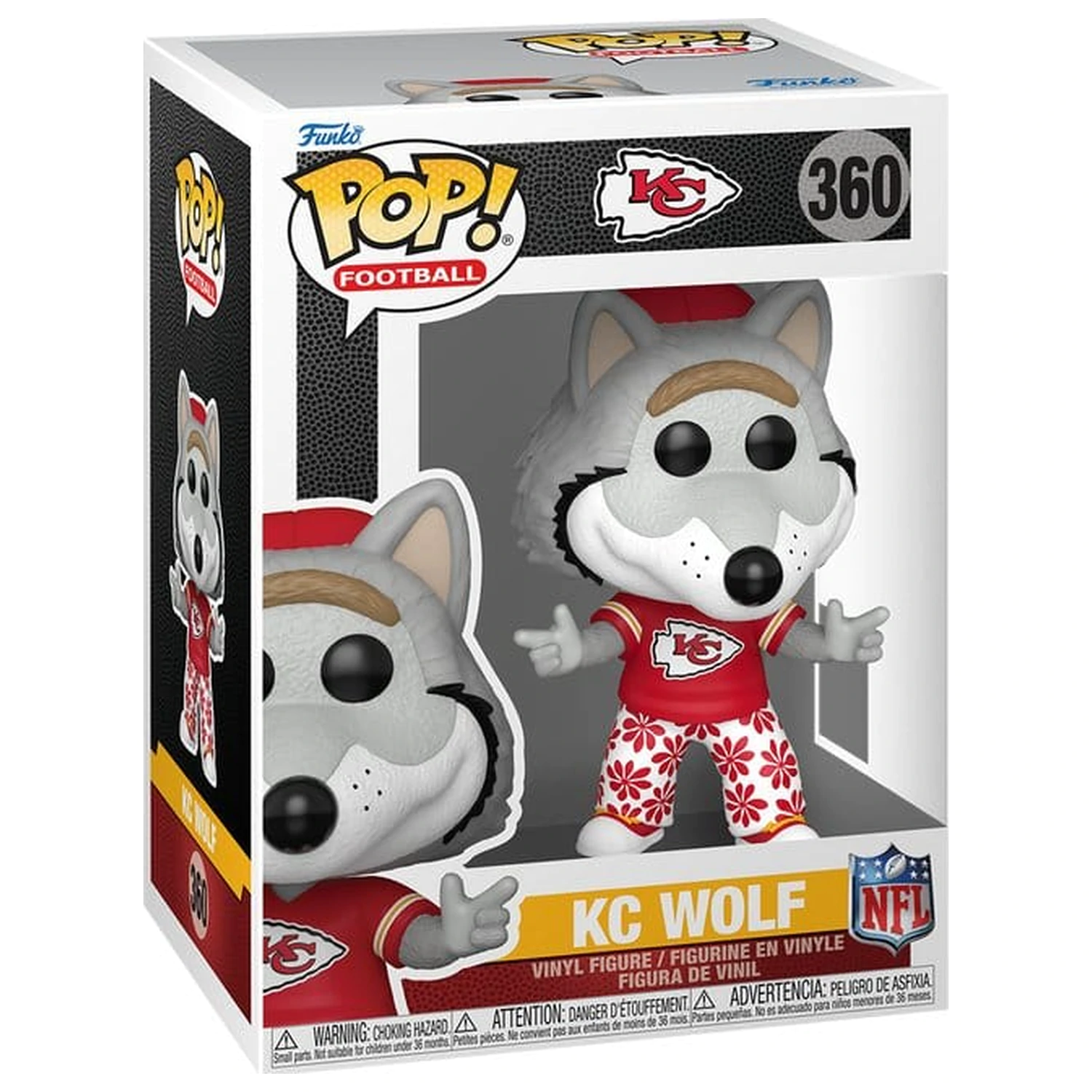 NFL Funko POP! Figurina de vinil Mascote: Chiefs- Wolf 9 cm poza produsului