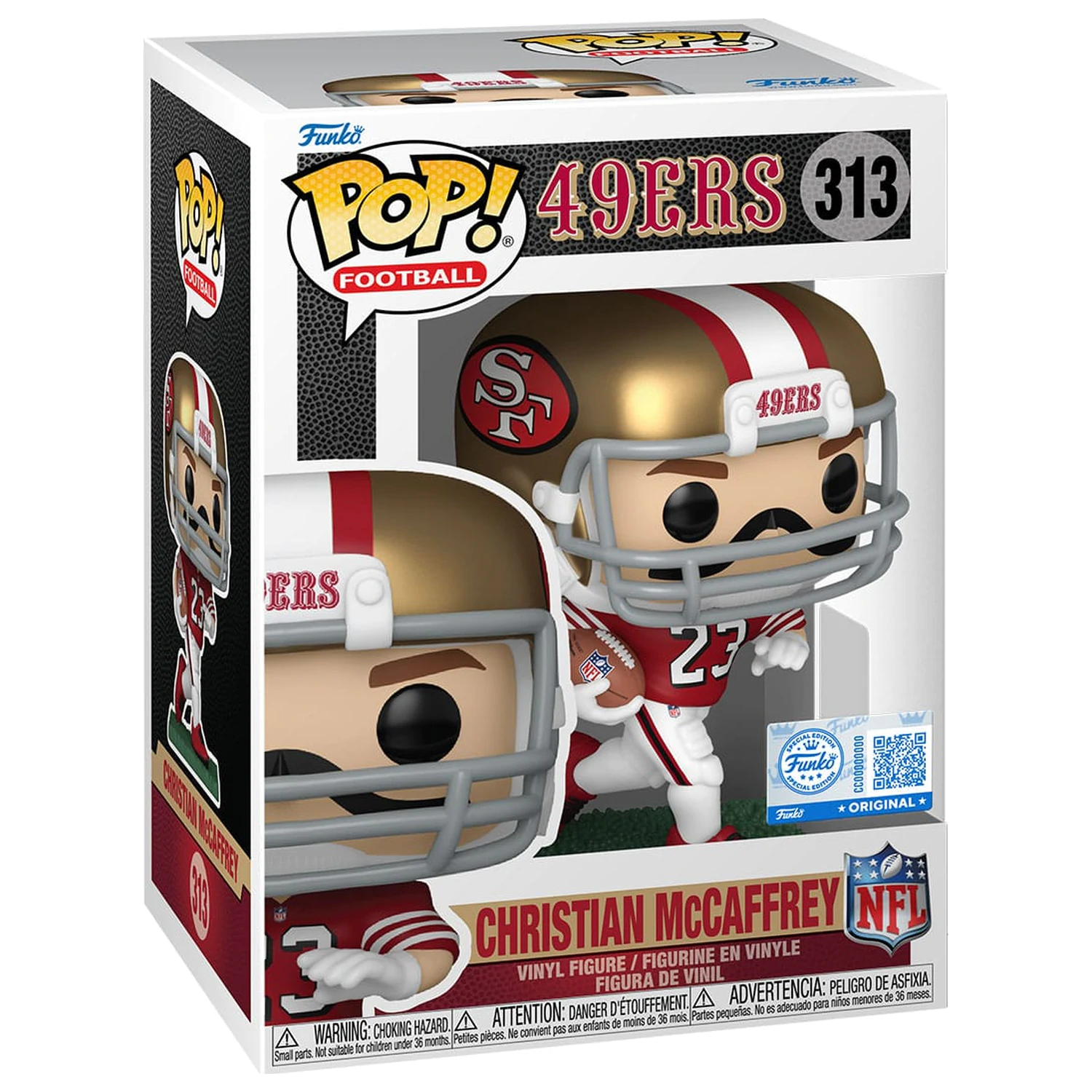 NFL: Legends Funko POP! Sports Figurina de vinil 49ers- Christian McCaffrey (TB) 9 cm poza produsului
