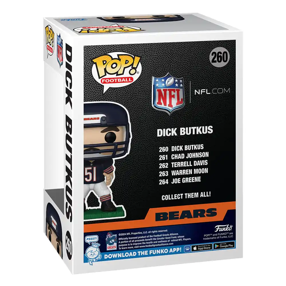 NFL: Legends Funko POP! Figurina din vinil sportivă Bears- Dick Butkus 9 cm poza produsului