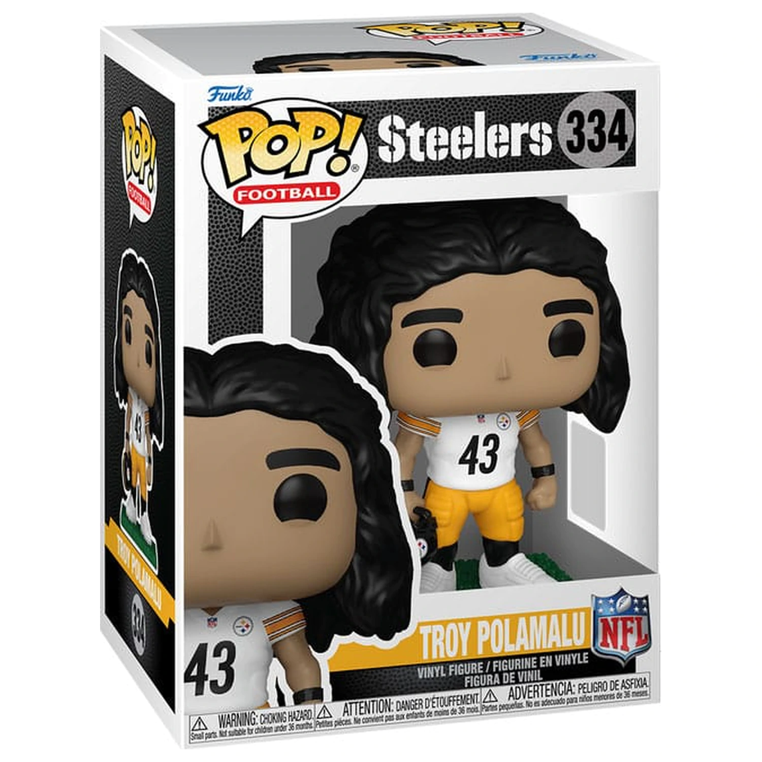 NFL: Legends Funko POP! Sports figurina de vinil Legends- Troy Polamalu(Steelers) 9 cm poza produsului