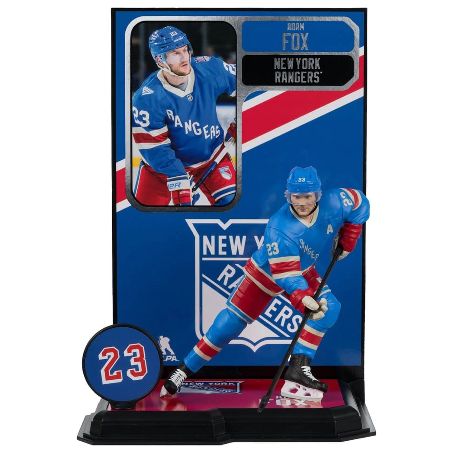 Figurina NHL McFarlane SportsPicks Adam Fox (New York Rangers Centennial) 18 cm poza produsului