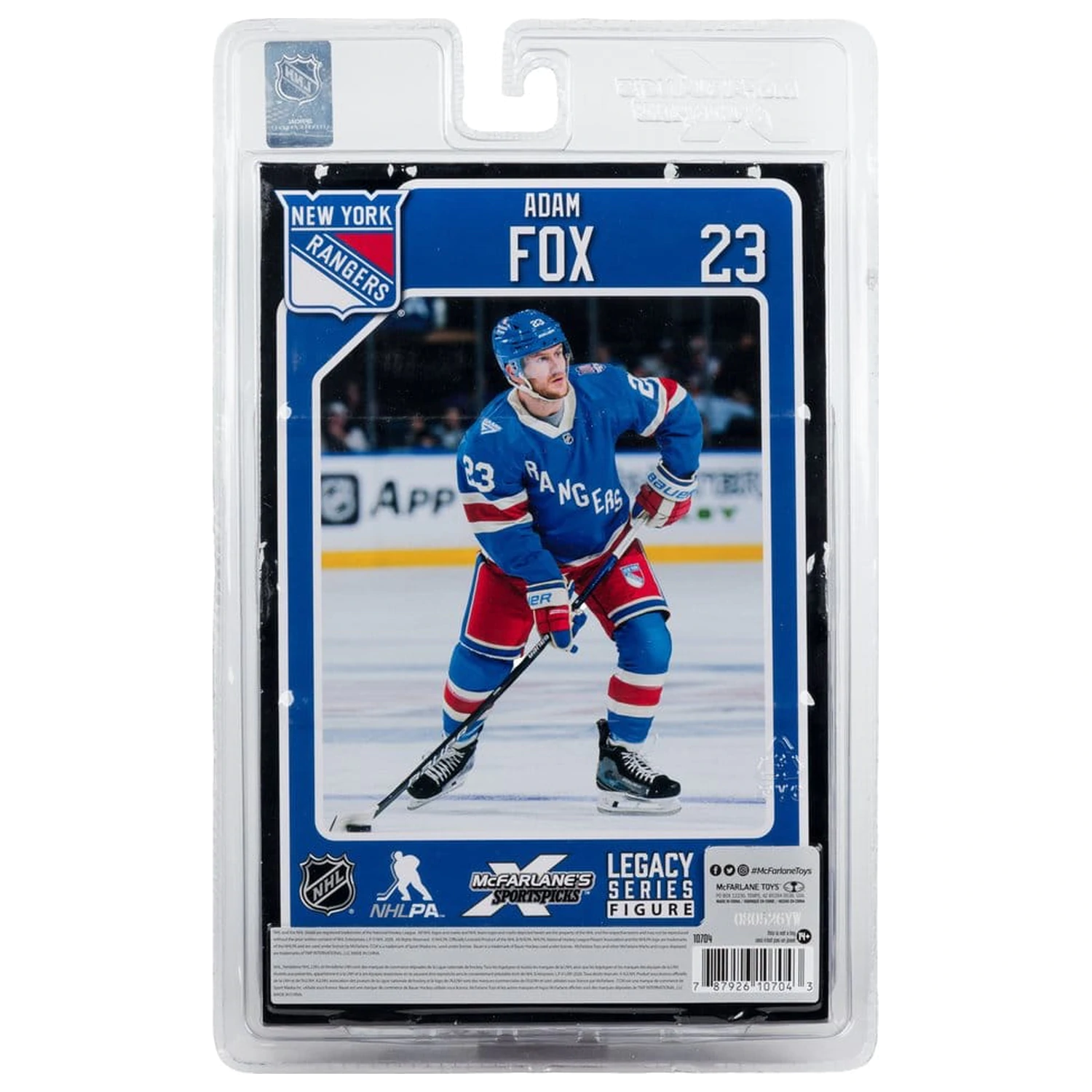 Figurina NHL McFarlane SportsPicks Adam Fox (New York Rangers Centennial) 18 cm poza produsului