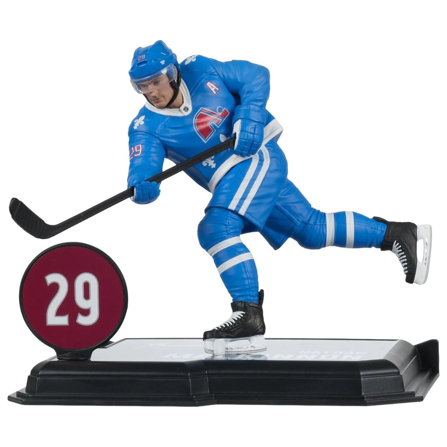 Figurina NHL McFarlane SportsPicks Nathan MacKinnon (Quebec Nordiques Retro) 18 cm poza produsului