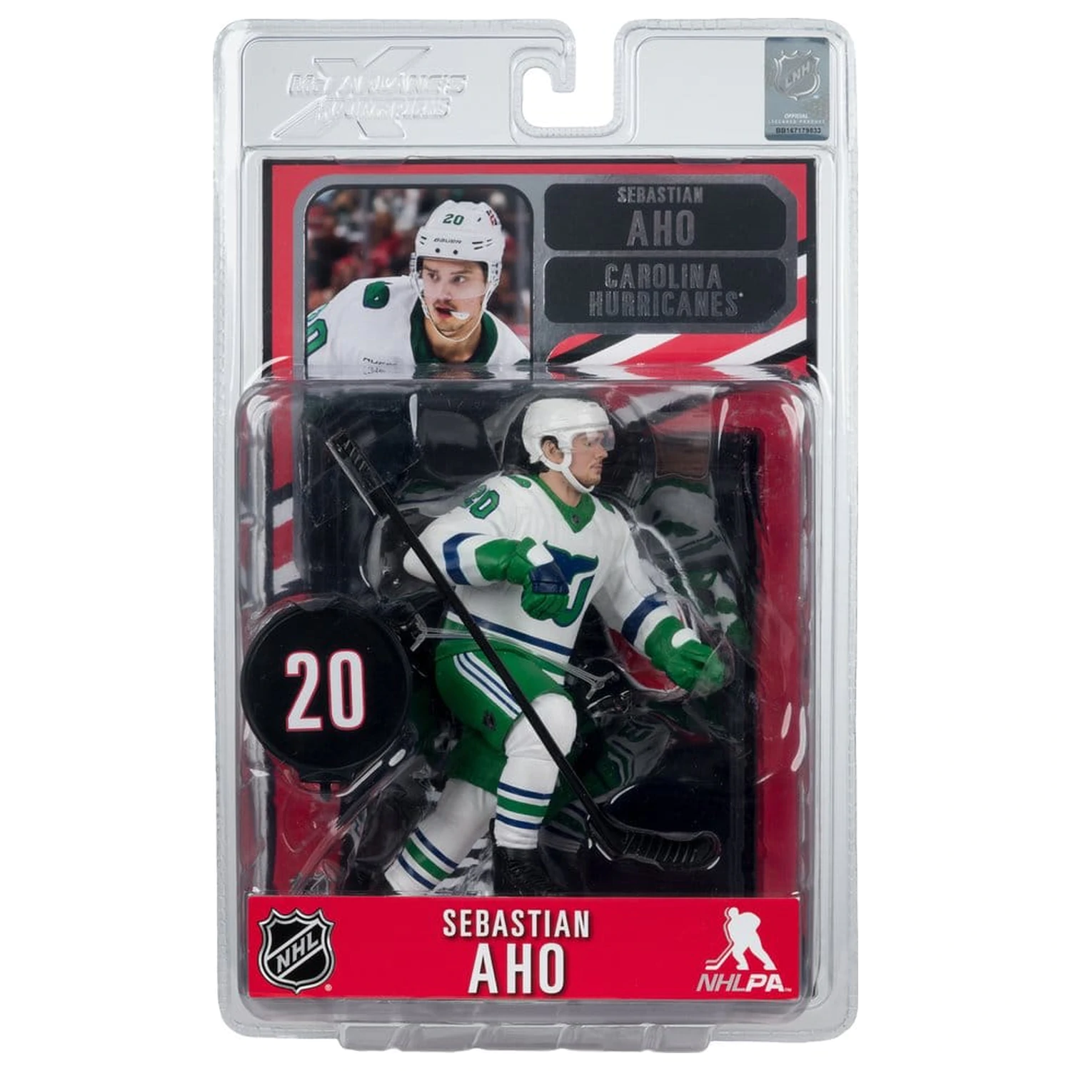 Figurina NHL McFarlane SportsPicks Sebastian Aho (Hartford Whalers Retro) 18 cm poza produsului