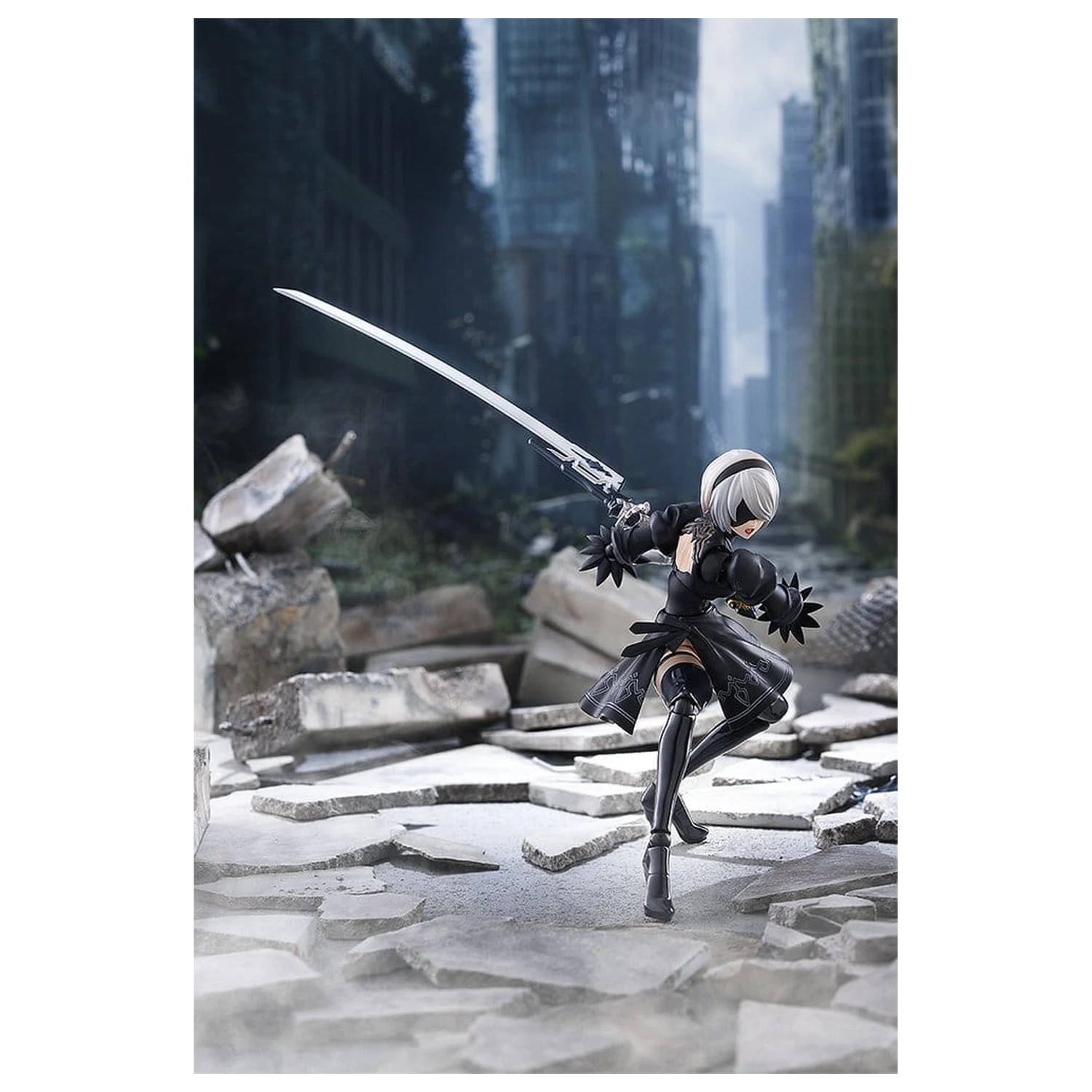 NieR:Automata Ver1.1a Figma figurina de acțiune 2B (YoRHa No.2 Type B) 16 cm poza produsului