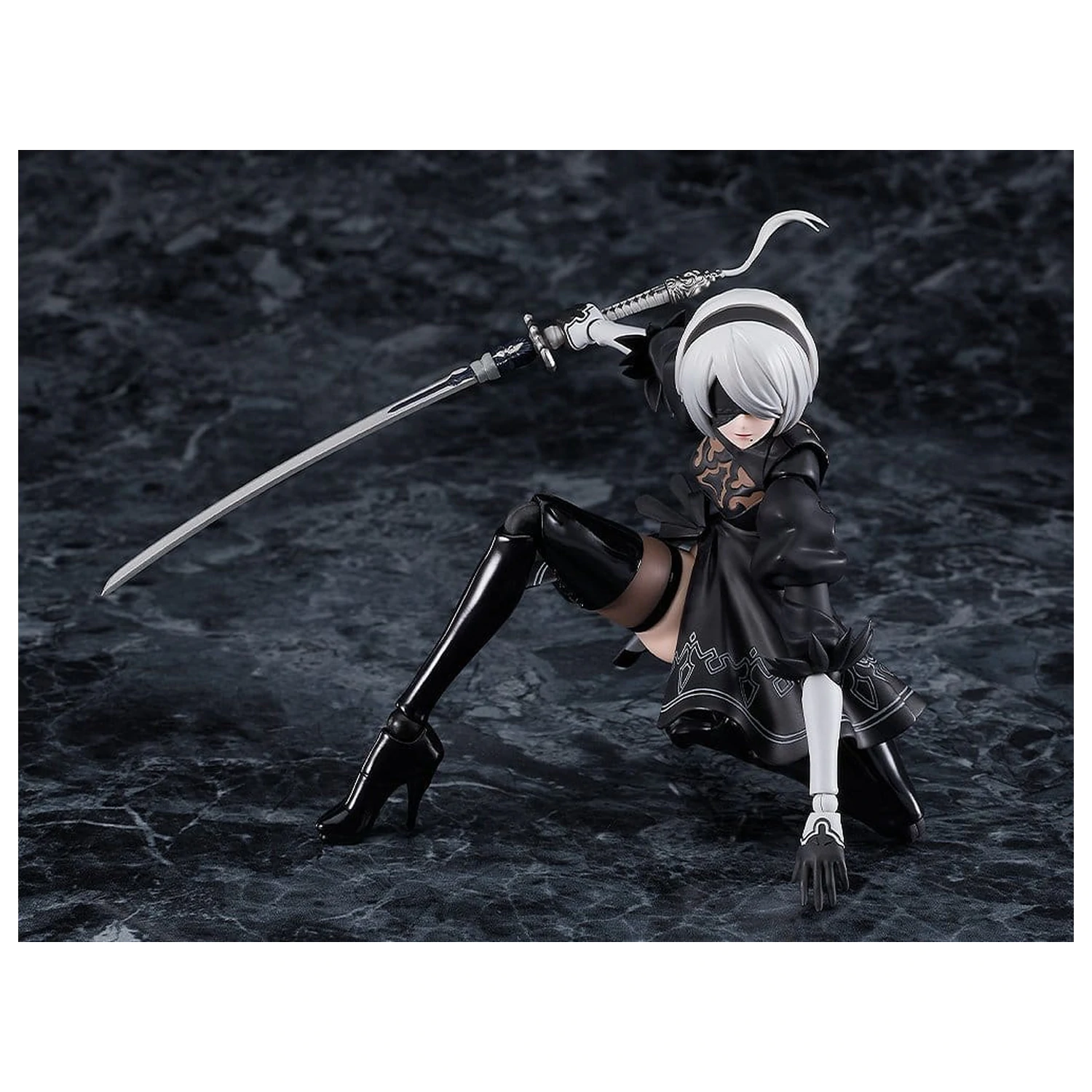 NieR:Automata Ver1.1a Figma figurina de acțiune 2B (YoRHa No.2 Type B) 16 cm poza produsului