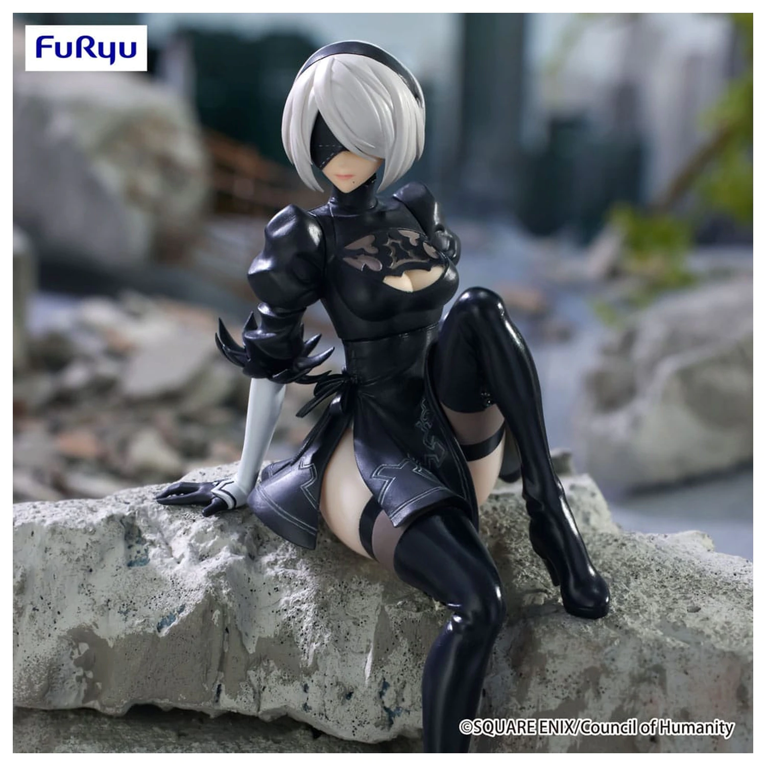 NieR:Automata Ver1.1a Suport taietei din PVC Statuie YoRHa No.2 Type B 13 cm poza produsului