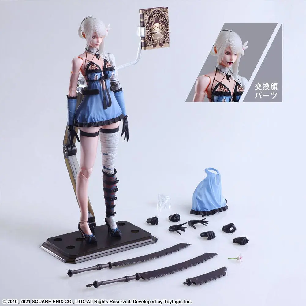 Nier Replicant ver.1.22474487139... Figurina de acțiune Play Arts Kai Kainé 26 cm poza produsului