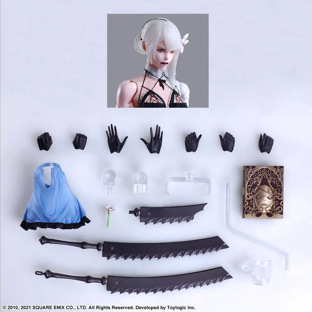 Nier Replicant ver.1.22474487139... Figurina de acțiune Play Arts Kai Kainé 26 cm poza produsului