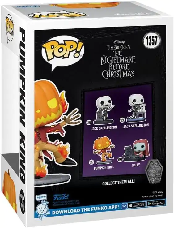 Nightmare before Christmas 30th Anniversary Funko POP! Disney figurină de vinil Pumpkin King(GW) 9 cm poza produsului