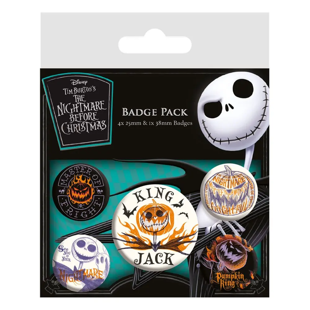 Nightmare before Christmas Pin-Back Buttons Set de 5 Colourful Shadows poza produsului