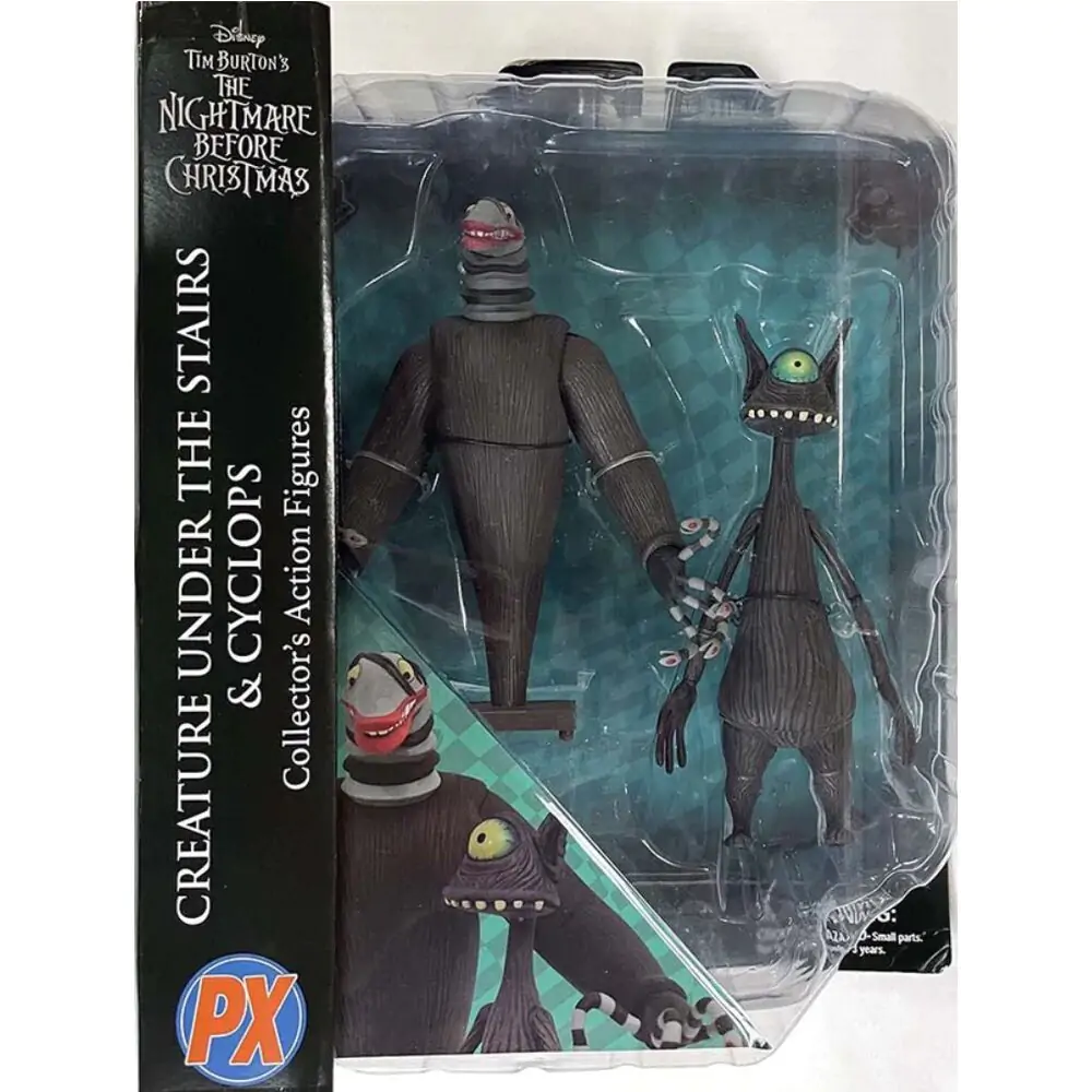 Nightmare before Christmas figurine de acțiune 2-Pack Creature under the Stairs & Cyclops 18 cm poza produsului