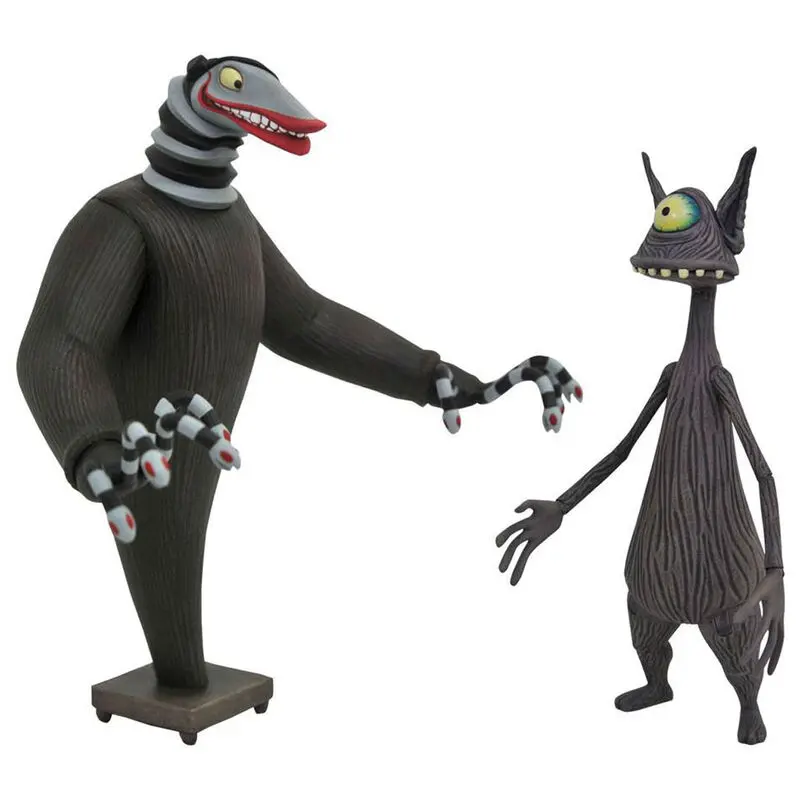 Nightmare before Christmas figurine de acțiune 2-Pack Creature under the Stairs & Cyclops 18 cm poza produsului