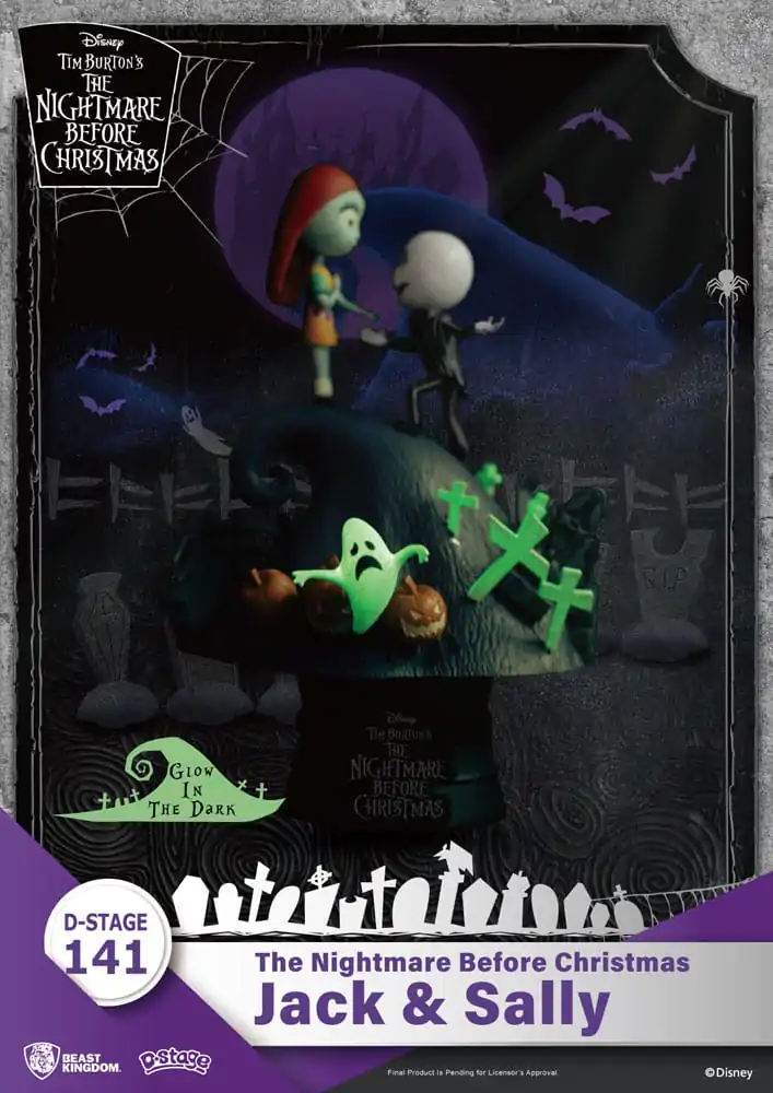 Nightmare before Christmas D-Stage diorama PVC Jack & Sally 15 cm poza produsului