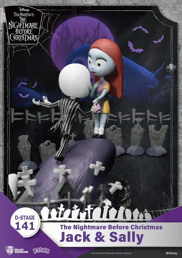 Nightmare before Christmas D-Stage diorama PVC Jack & Sally 15 cm poza produsului