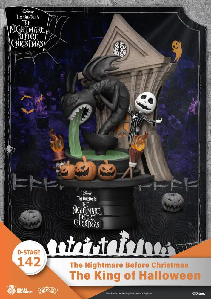 Nightmare before Christmas D-Stage PVC Diorama Regele Halloween 15 cm poza produsului