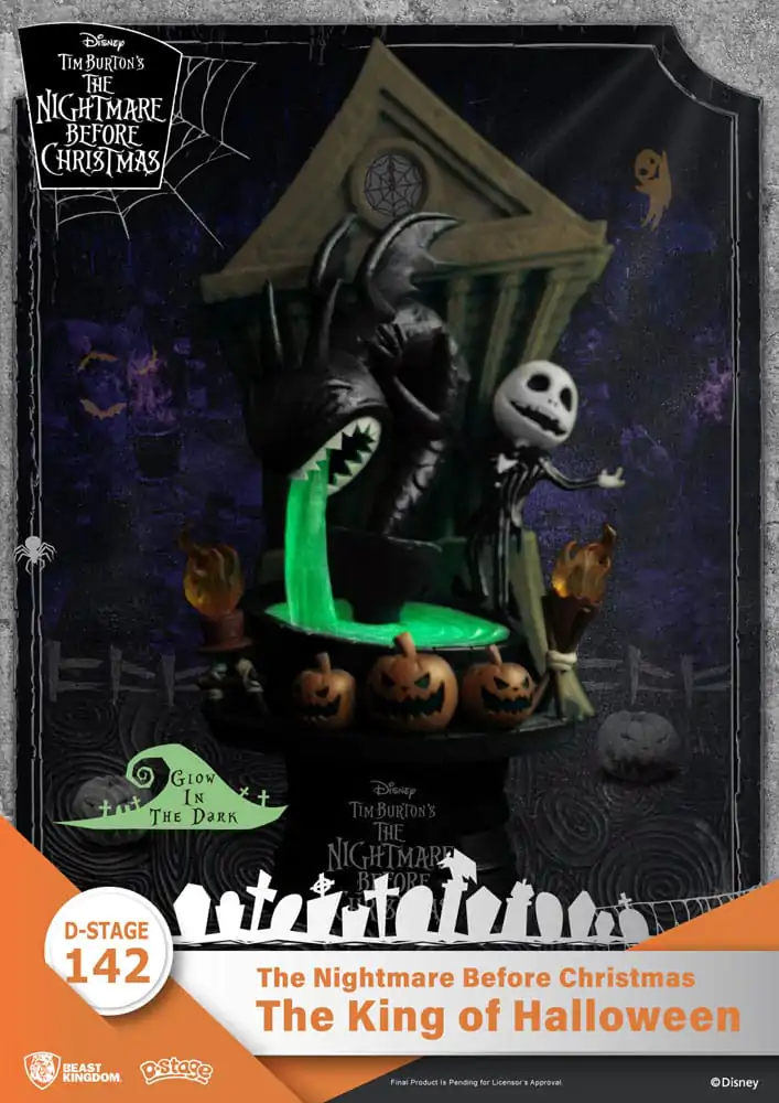 Nightmare before Christmas D-Stage PVC Diorama Regele Halloween 15 cm poza produsului