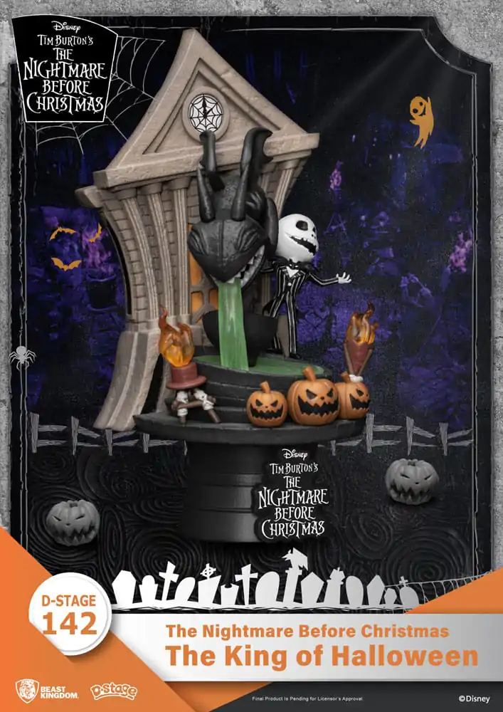 Nightmare before Christmas D-Stage PVC Diorama Regele Halloween 15 cm poza produsului