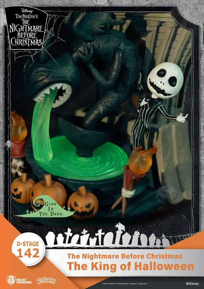 Nightmare before Christmas D-Stage PVC Diorama Regele Halloween 15 cm poza produsului