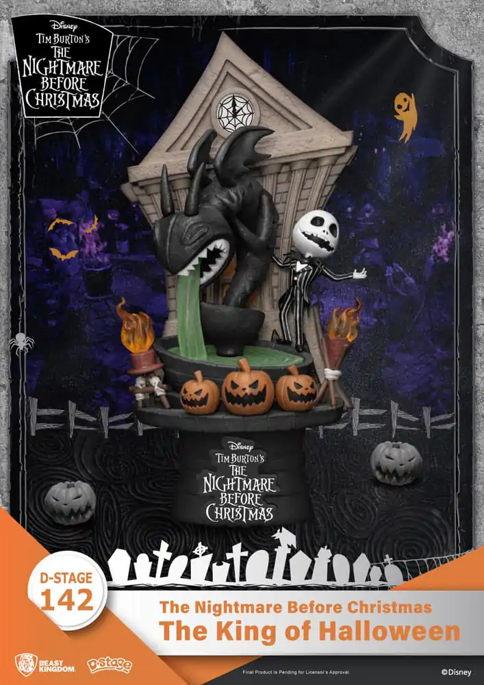 Nightmare before Christmas D-Stage PVC Diorama Regele Halloween 15 cm poza produsului