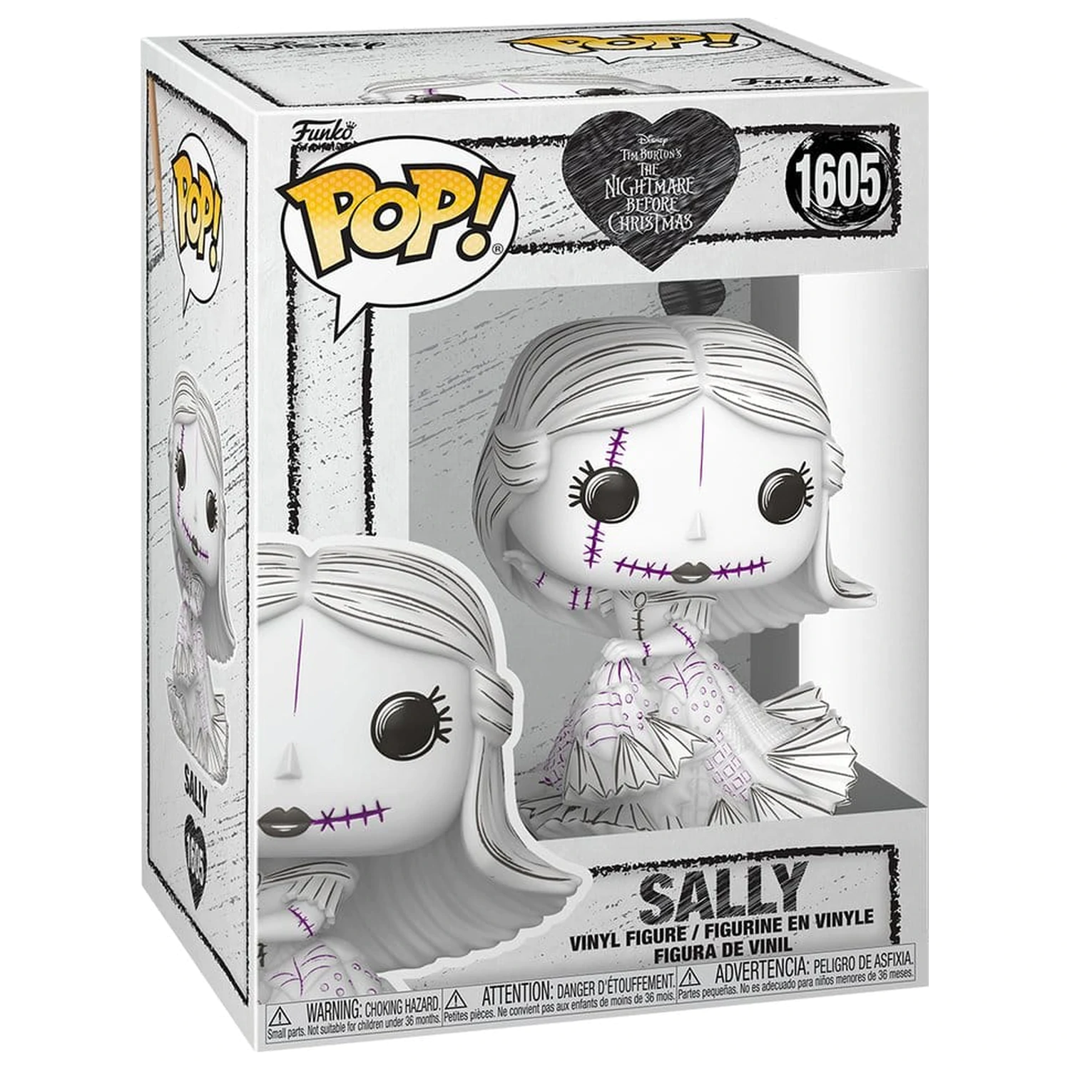 Figurina din vinil Nightmare before Christmas Funko POP! Disney Valentine's Day 2027 Sally(Sketched) 9 cm poza produsului