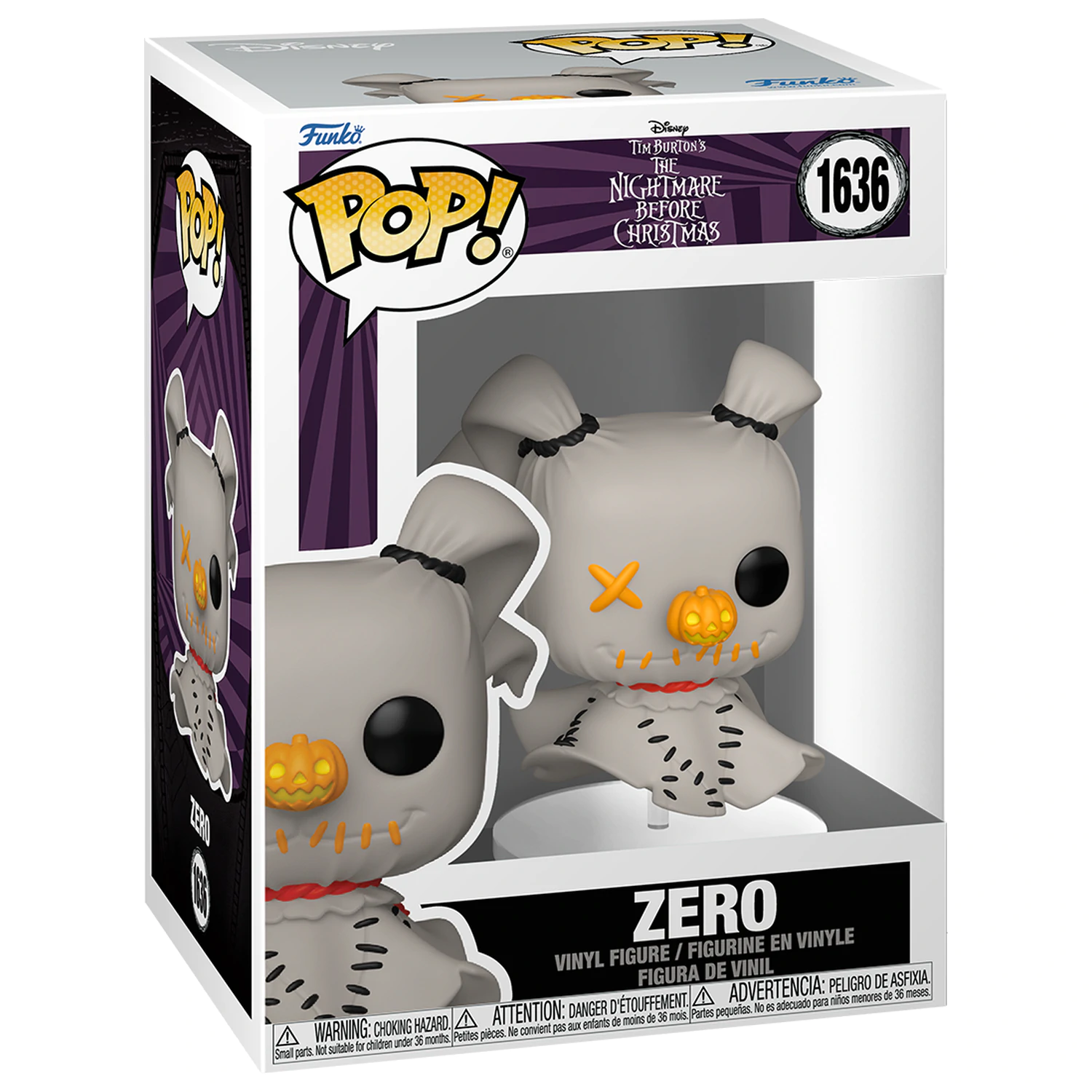 Nightmare Before Christmas Funko POP! Figurina de vinil Patchwork - Zero 9 cm poza produsului
