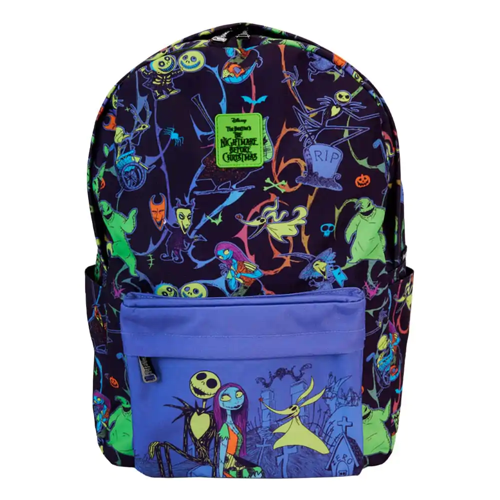 Rucsac Nightmare before Christmas by Loungefly cu Personaje Glow In The Dark poza produsului