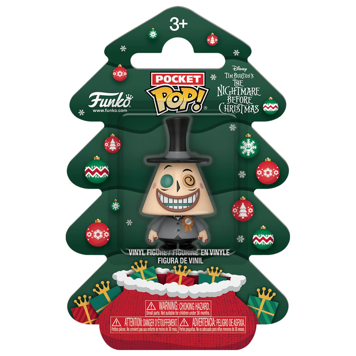 Nightmare before Christmas Holiday 2025 Figurină de Vinil Funko POP! de buzunar Mayor Tree Holiday Box 4 cm poza produsului