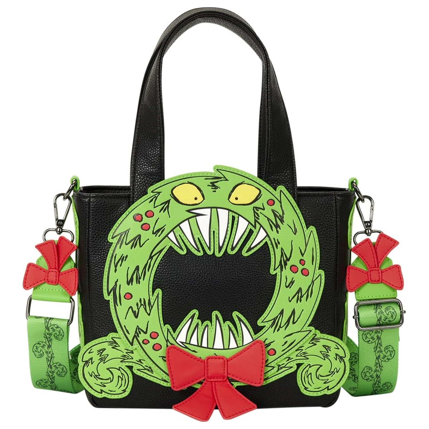 Geanta Crossbody Nightmare before Christmas by Loungefly Man-Eating Wreath poza produsului