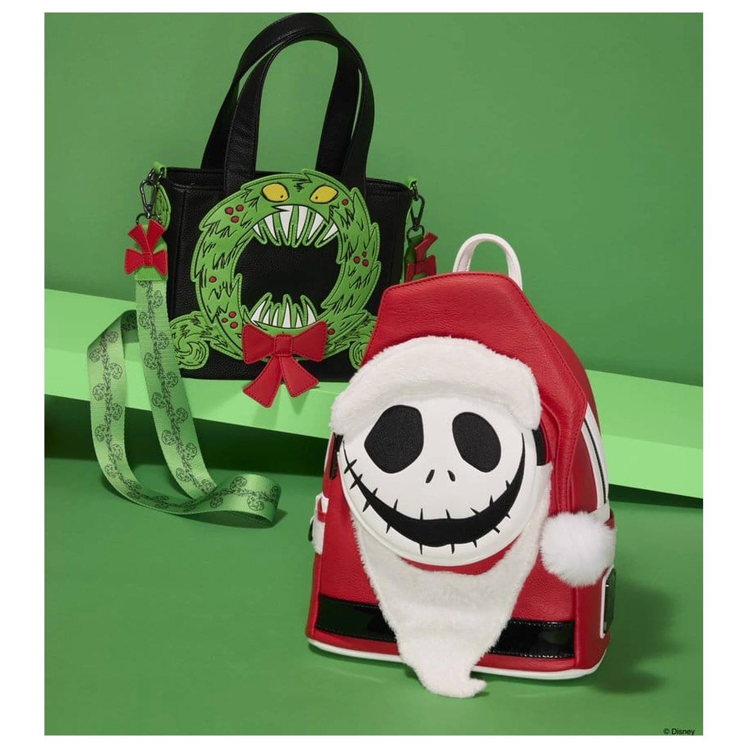 Geanta Crossbody Nightmare before Christmas by Loungefly Man-Eating Wreath poza produsului