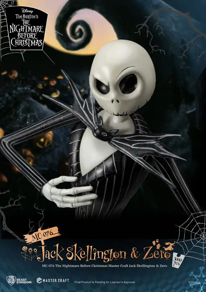 Nightmare before Christmas Master Craft Statuie Jack Skellington & Zero 39 cm poza produsului