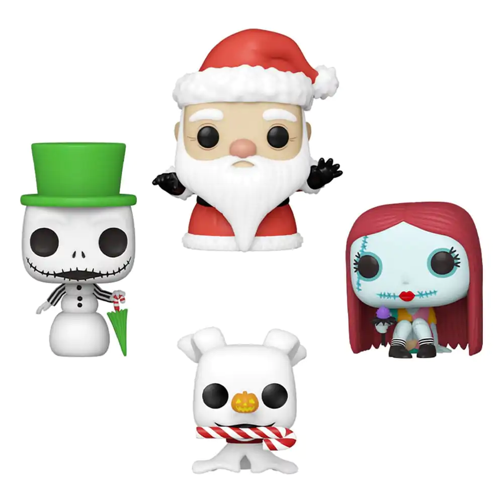 Nightmare before Christmas Pocket POP! Figurina Vinyl Set 4 bucăți Holiday 4 cm poza produsului